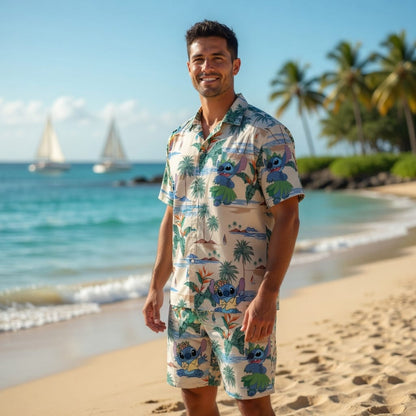 Blue Alien Tropical Premium Hawaiian Shirt - Aloha Style