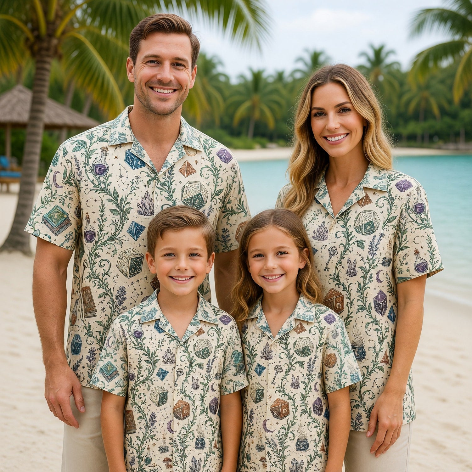 Celestial Dice Hawaiian Shirt - Mystic Witch Apparel