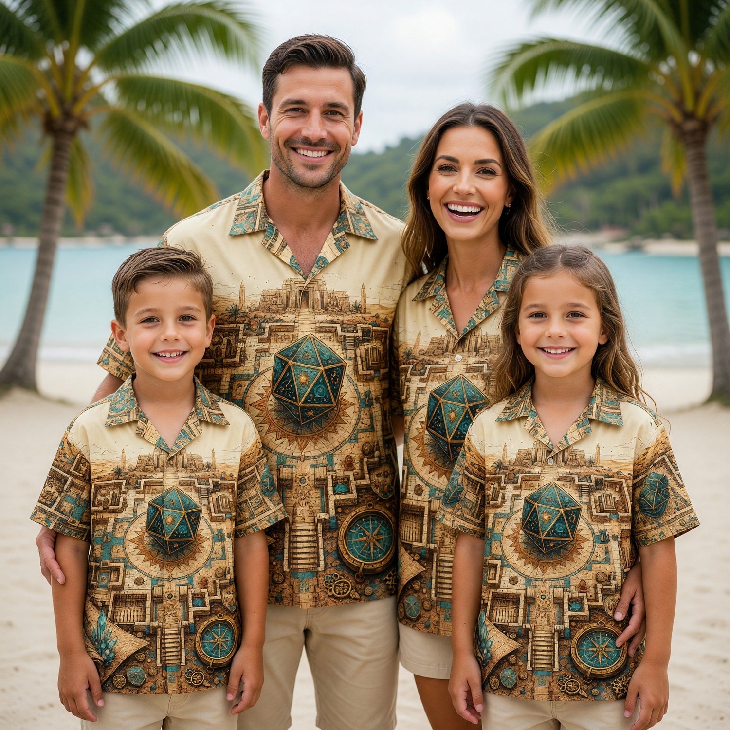 Ancient Temple D20 Hawaiian Shirt - Fantasy RPG Adventure