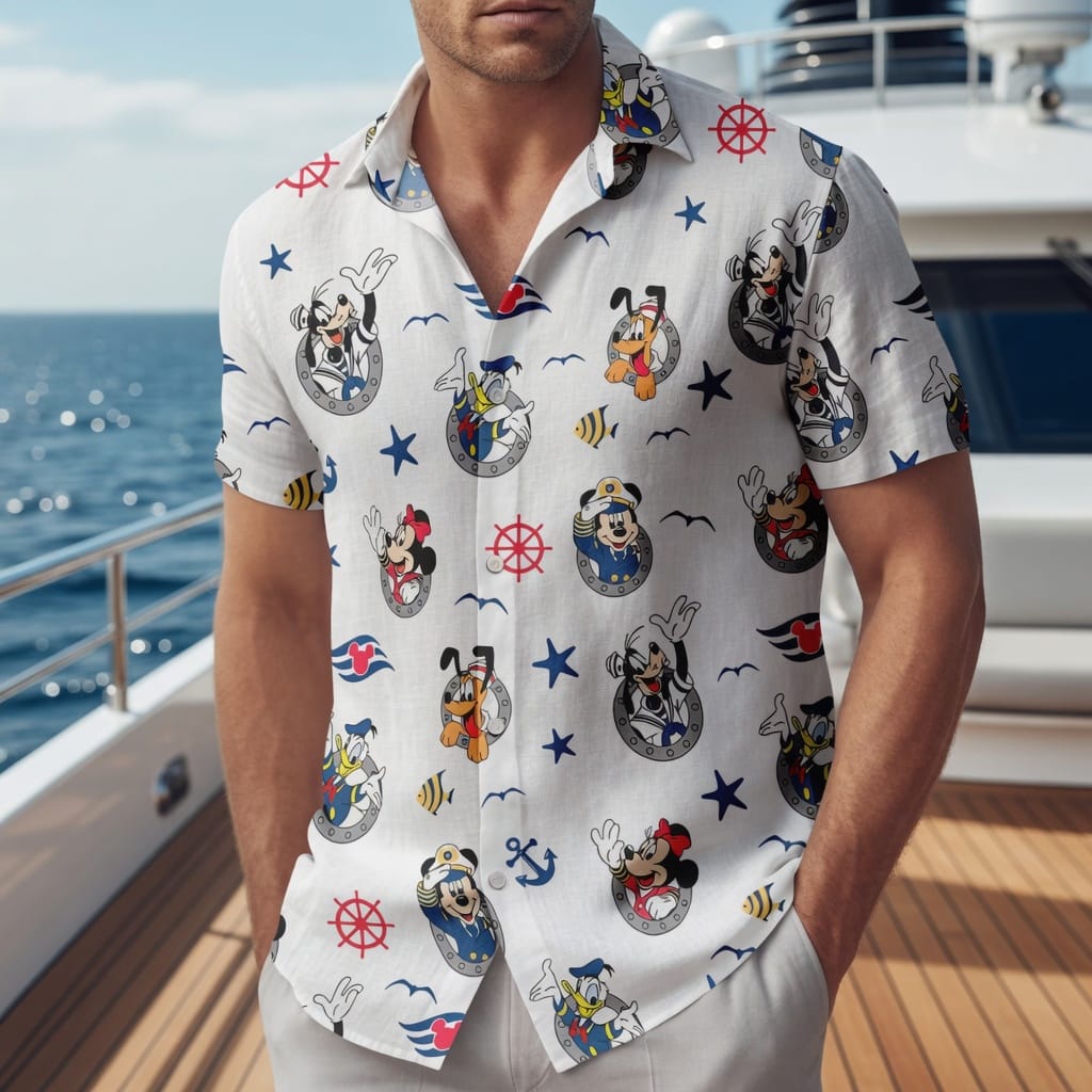 Mouse & Friends Premium Hawaiian Shirt - Cruise Vacation