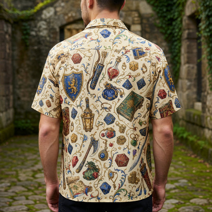 Fantasy Dungeon Hawaiian Shirt - Fantasy RPG Gaming Apparel