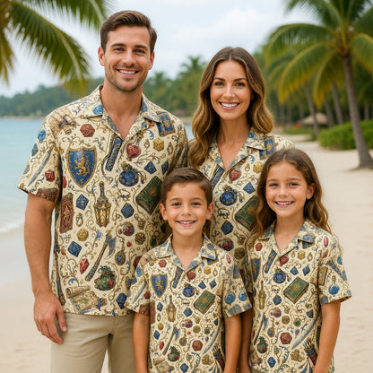 Fantasy Dungeon Hawaiian Shirt - Fantasy RPG Gaming Apparel