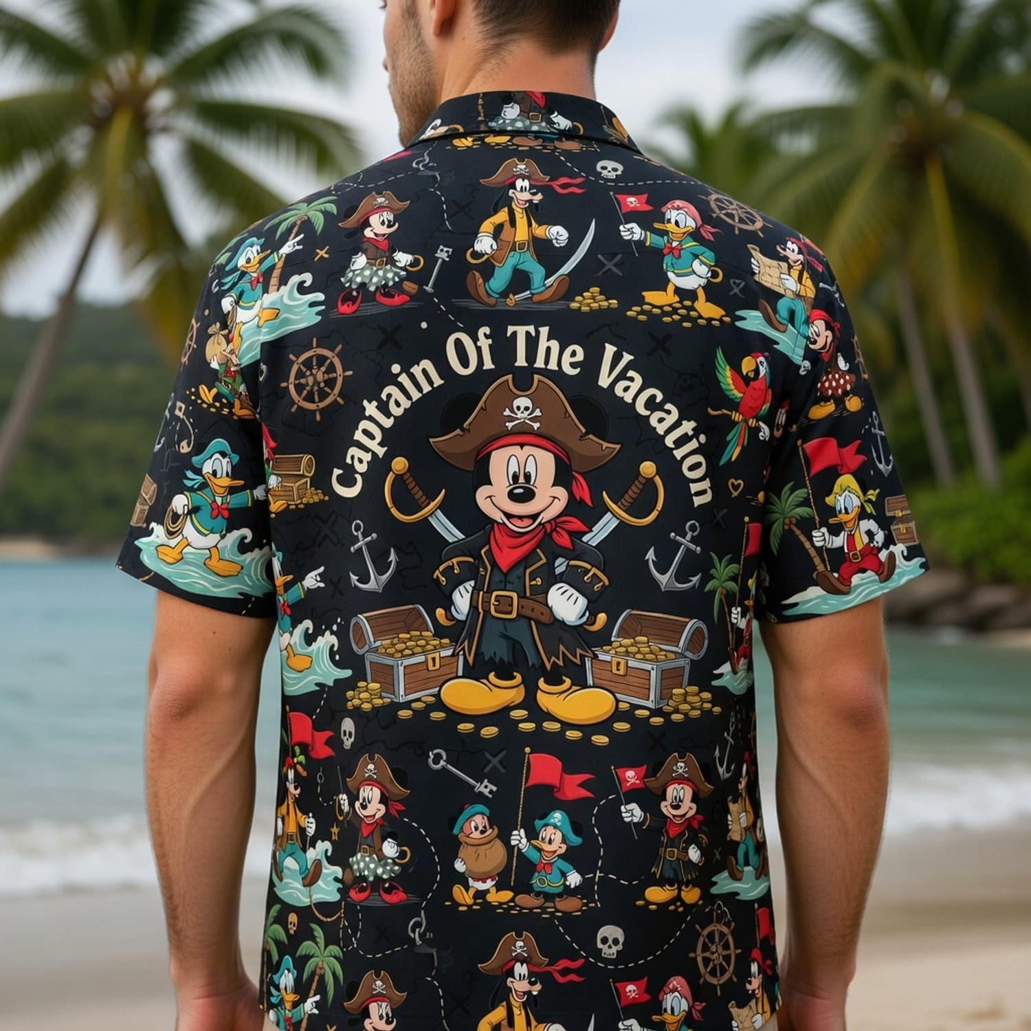 Pirate Mouse Hawaiian Shirt - Captain Of The Vacation