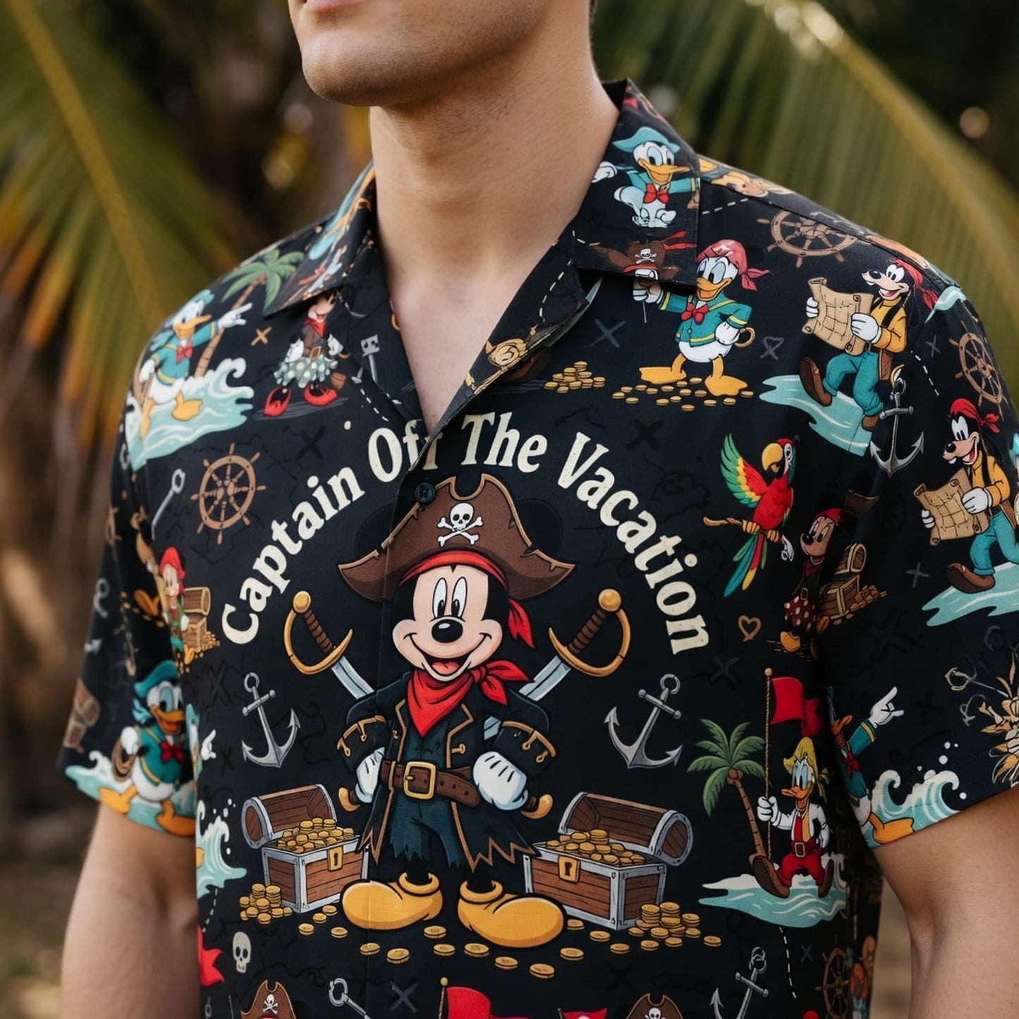 Pirate Mouse Hawaiian Shirt - Captain Of The Vacation