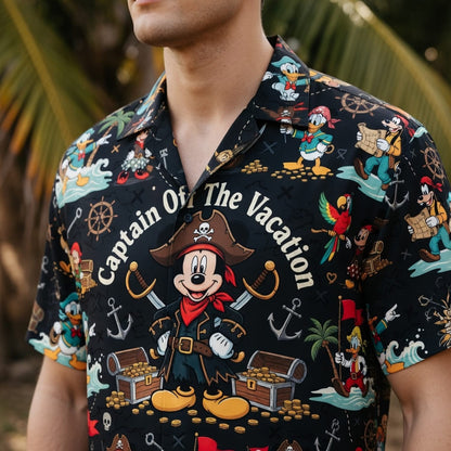 Pirate Mouse Hawaiian Shirt - Captain Of The Vacation