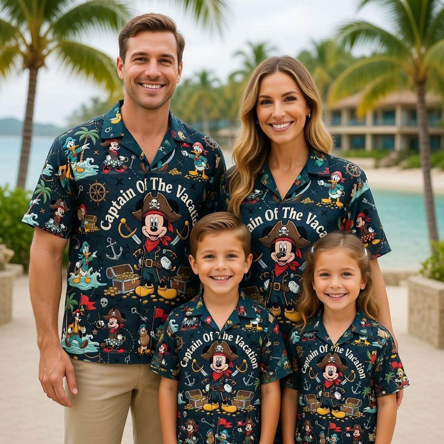 Pirate Mouse Hawaiian Shirt - Captain Of The Vacation