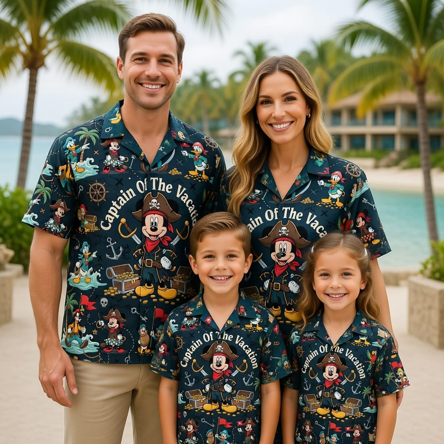Pirate Mouse Hawaiian Shirt - Captain Of The Vacation
