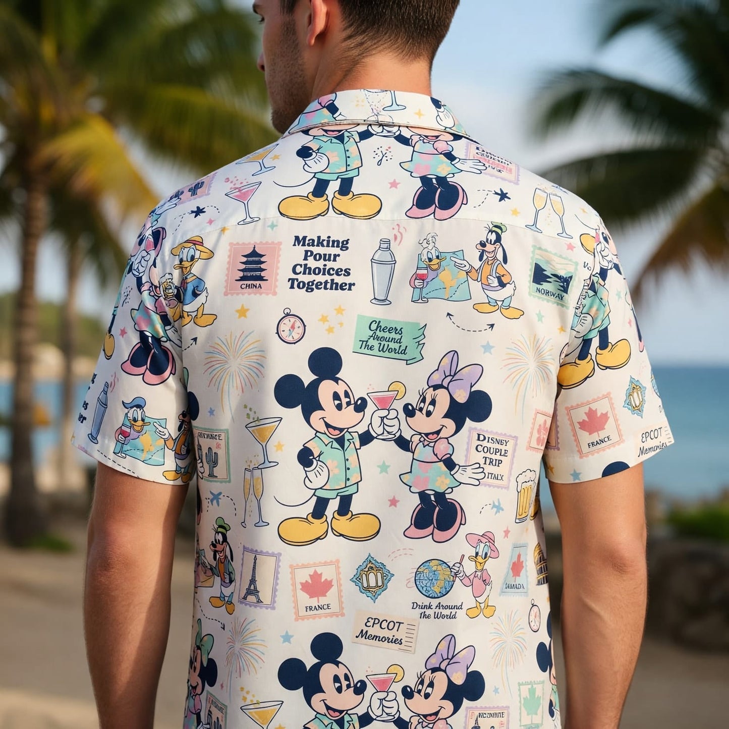 World Park Drink Around the World Hawaiian Shirt - Mouse Vacation