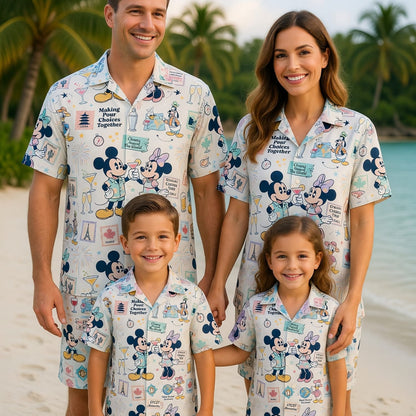 World Park Drink Around the World Hawaiian Shirt - Mouse Vacation
