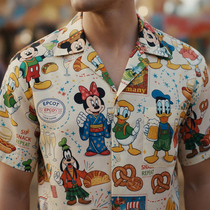 World Park Food & Wine Hawaiian Shirt - Festival World Pavilion
