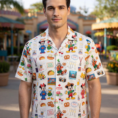 World Park Food & Wine Hawaiian Shirt - Festival World Pavilion
