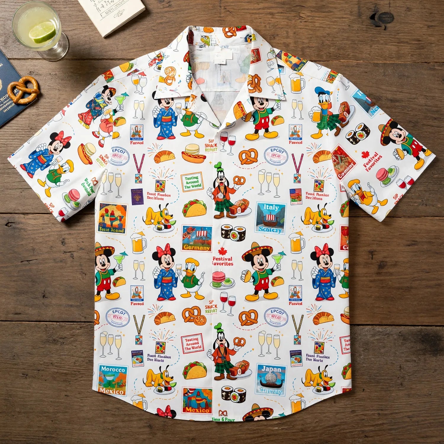 World Park Food & Wine Hawaiian Shirt - Festival World Pavilion