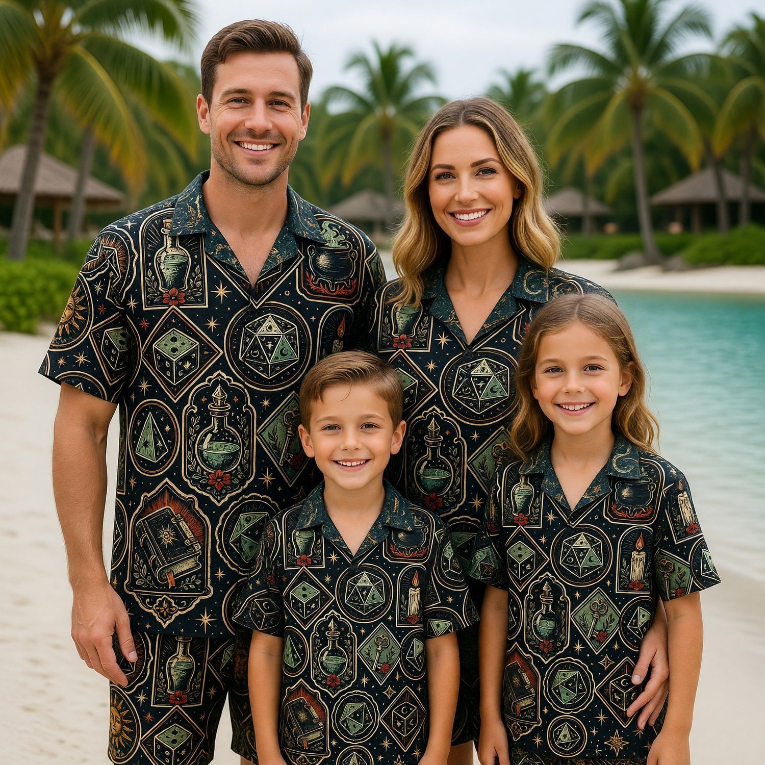 Occult Dice Hawaiian Shirt - Mystic RPG Streetwear