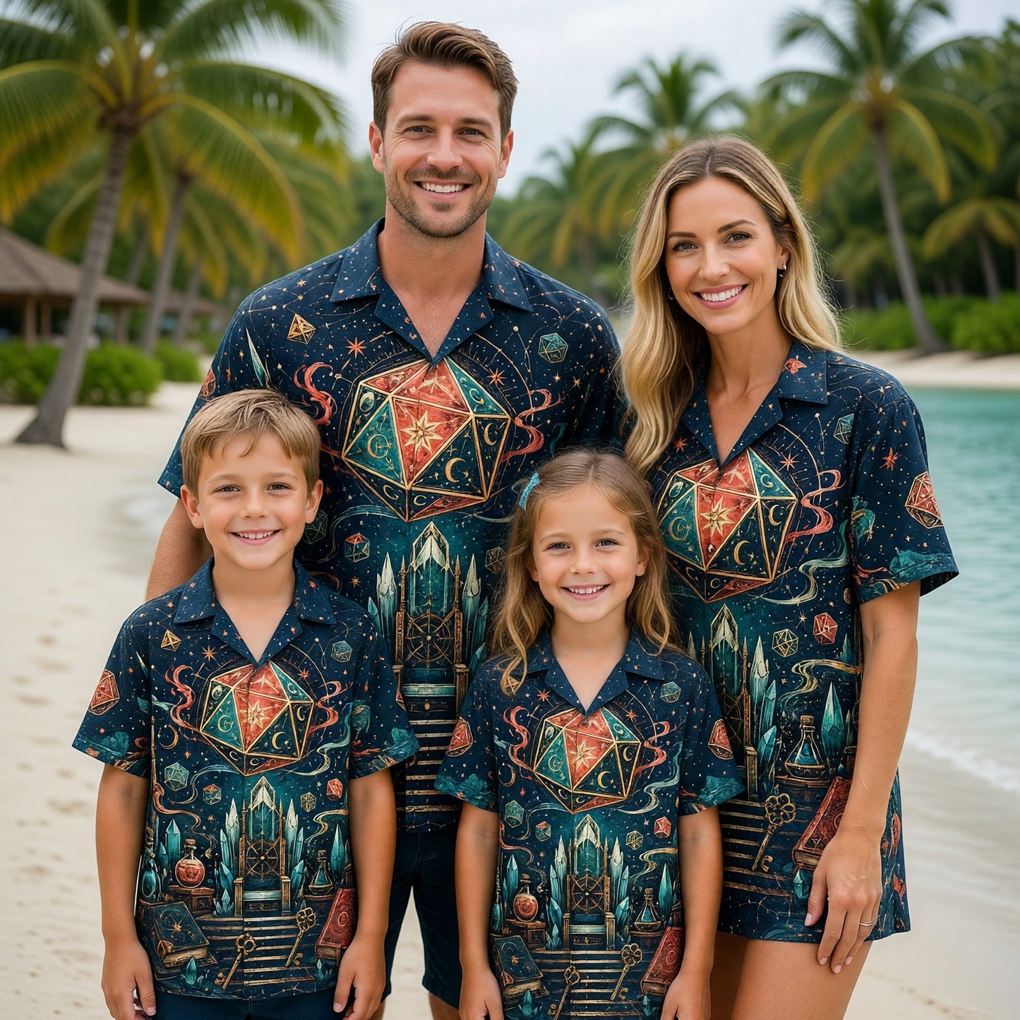 Fantasy Dungeon D20 Hawaiian Shirt - Wizard Fantasy Magic