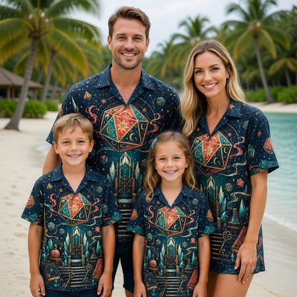 Fantasy Dungeon D20 Hawaiian Shirt - Wizard Fantasy Magic