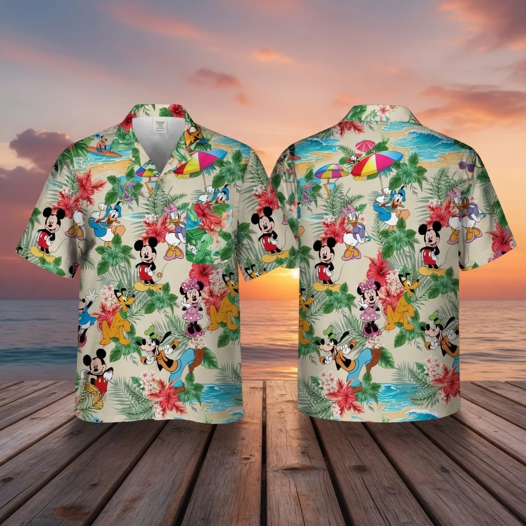 Mouse Premium Hawaiian Shirt - Tropical Beach Collection