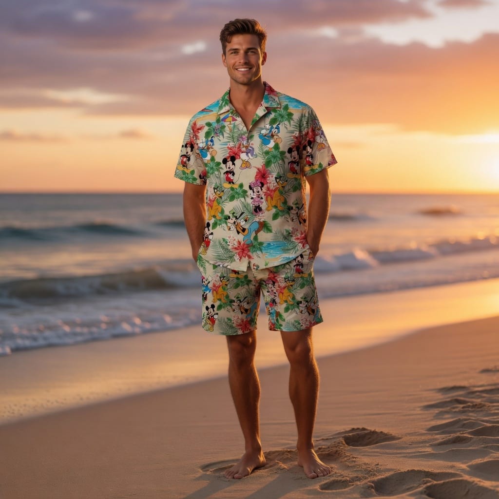 Mouse Premium Hawaiian Shirt - Tropical Beach Collection