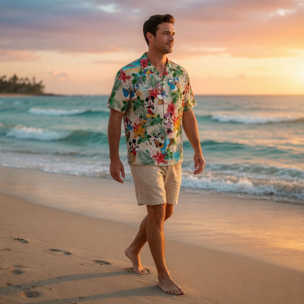 Mouse Premium Hawaiian Shirt - Tropical Beach Collection