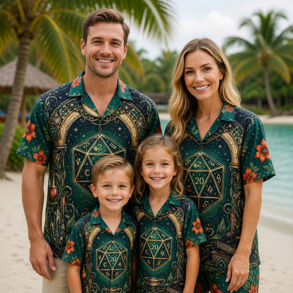 D20 Hawaiian Shirt - Fantasy RPG Mystical Apparel