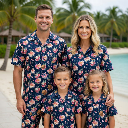 Floral Hawaiian Shirt - Dungeons Dragons Dice Pattern