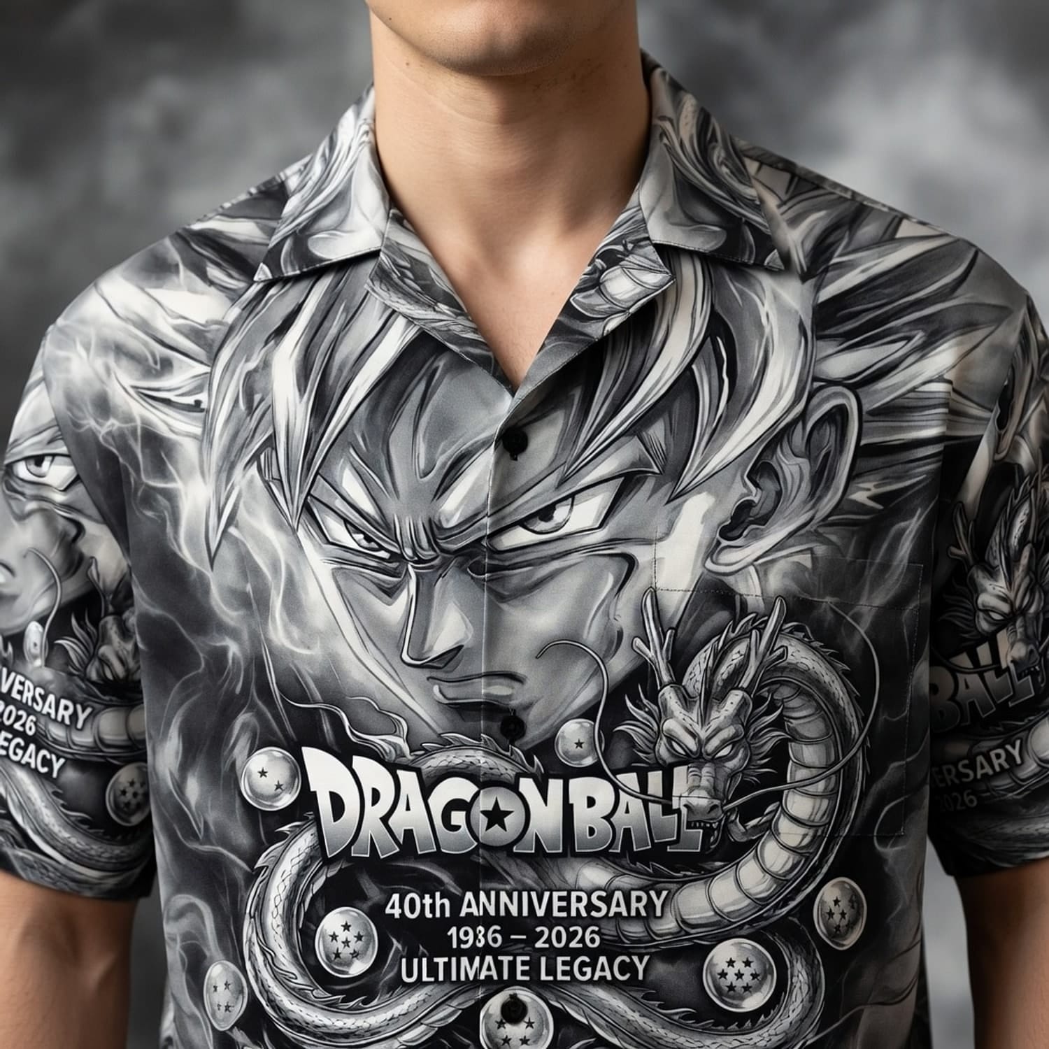 Anime Warrior 40th Anniversary Saiyan Warrior Premium Hawaiian Shirt - Personalized Anime Aloha Shirt