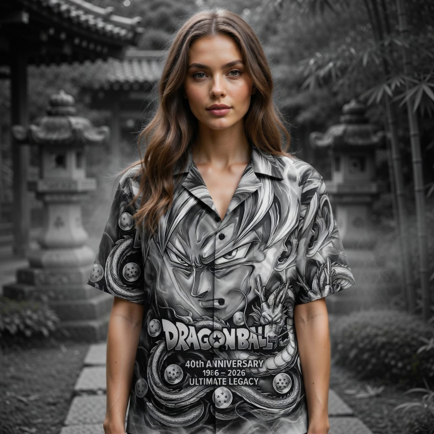 Anime Warrior 40th Anniversary Saiyan Warrior Premium Hawaiian Shirt - Personalized Anime Aloha Shirt