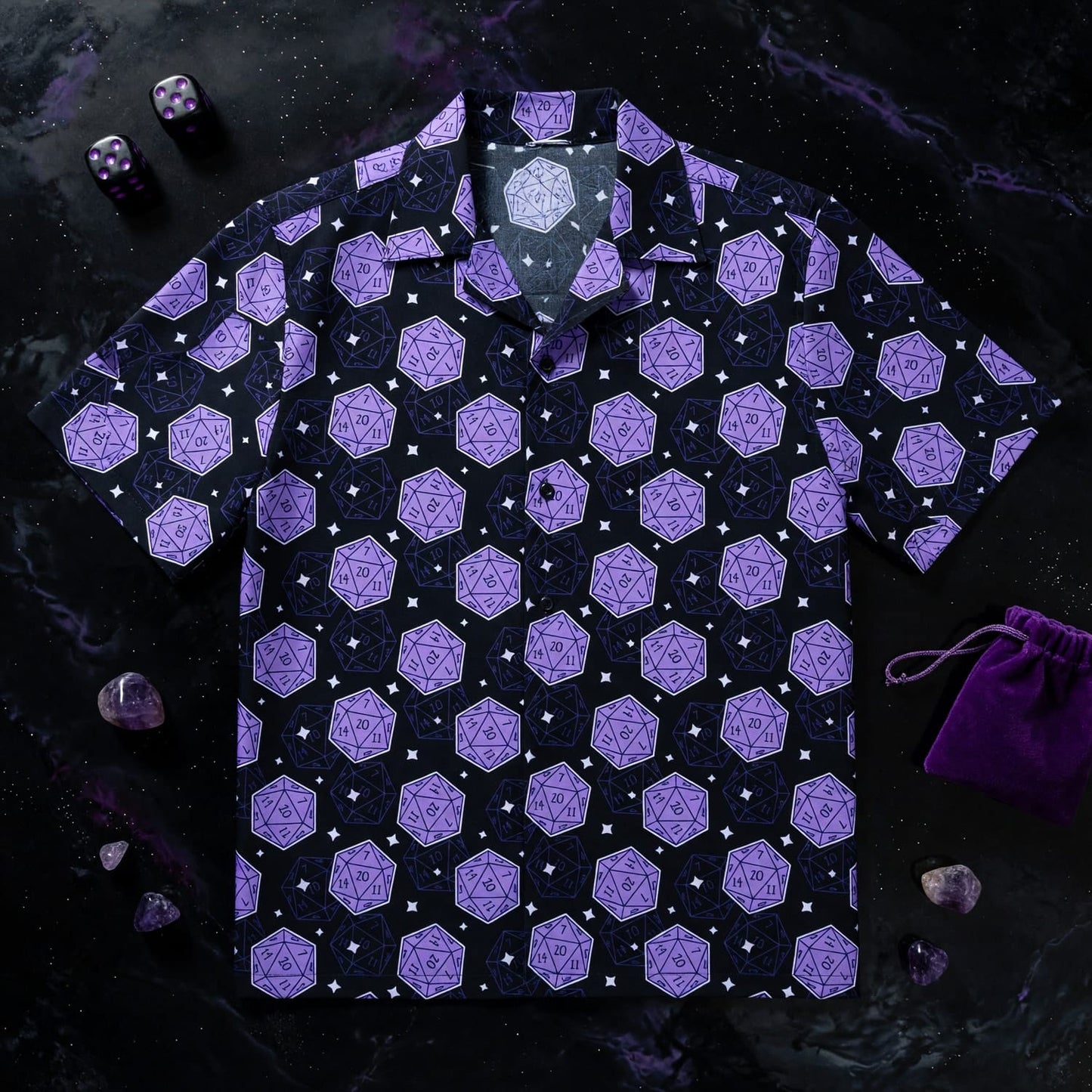 Dice Hawaiian Shirt - Tabletop RPG Gamer Streetwear