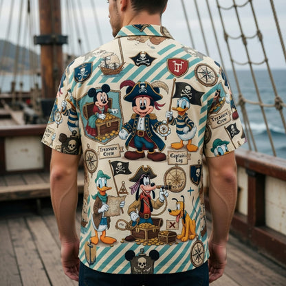 Pirate Treasure Crew Mouse & Friends Premium Hawaiian Shirt