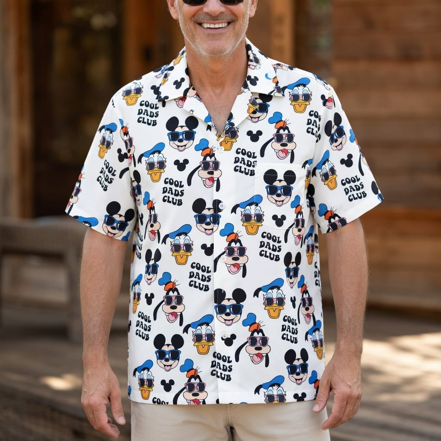 Cool Dads Club Mouse Duck Silly Dog Hawaiian Shirt