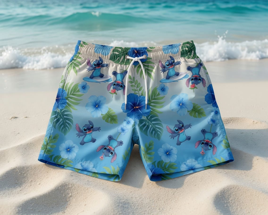Blue Alien Premium Hawaiian Shirt - Blue Gradient Aloha Style