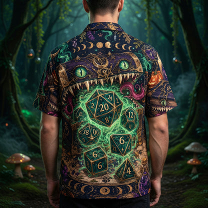 Dice Mimic Chest Hawaiian Shirt - Fantasy RPG Gaming Apparel