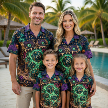Dice Mimic Chest Hawaiian Shirt - Fantasy RPG Gaming Apparel