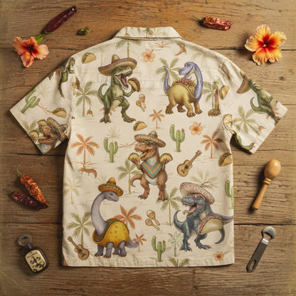 Dinosaur Cowboy Premium Hawaiian Shirts