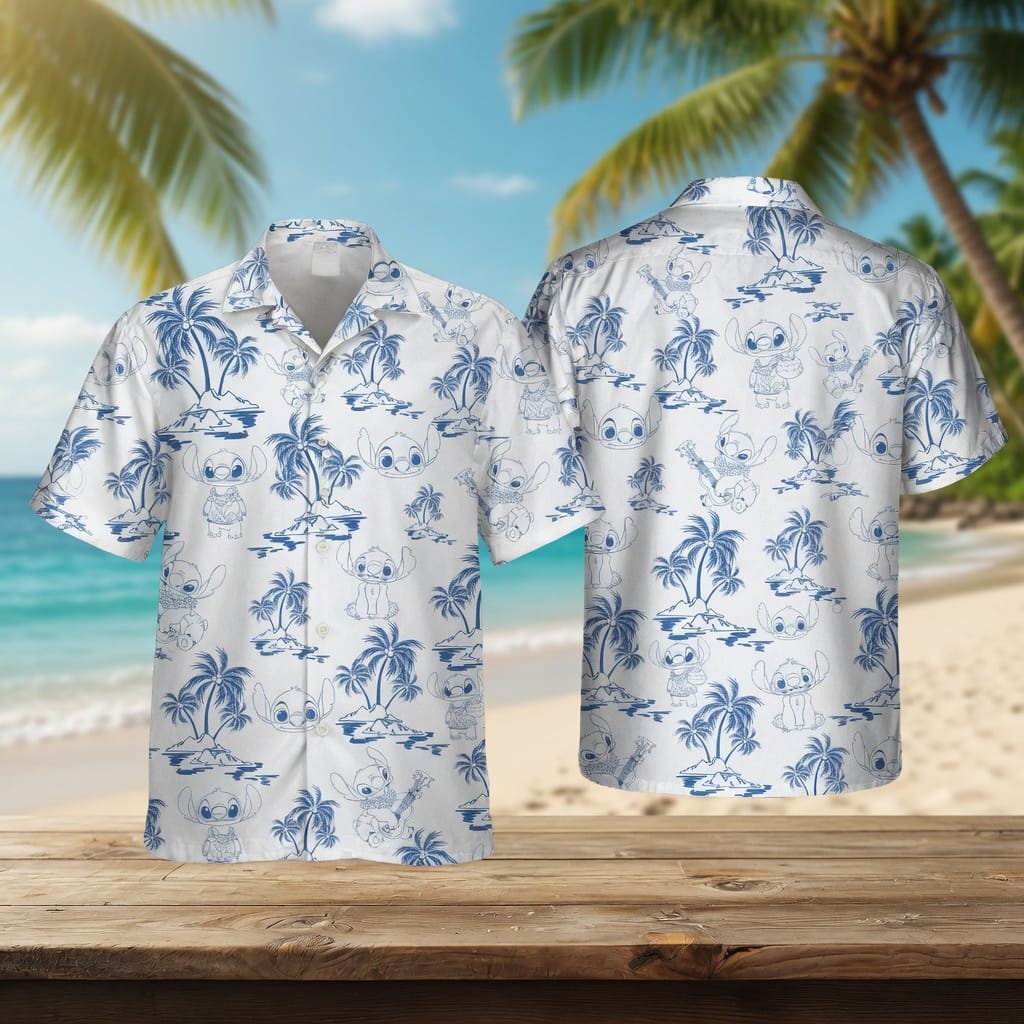 Blue Alien Premium Hawaiian Shirt - Tropical Aloha Men Women