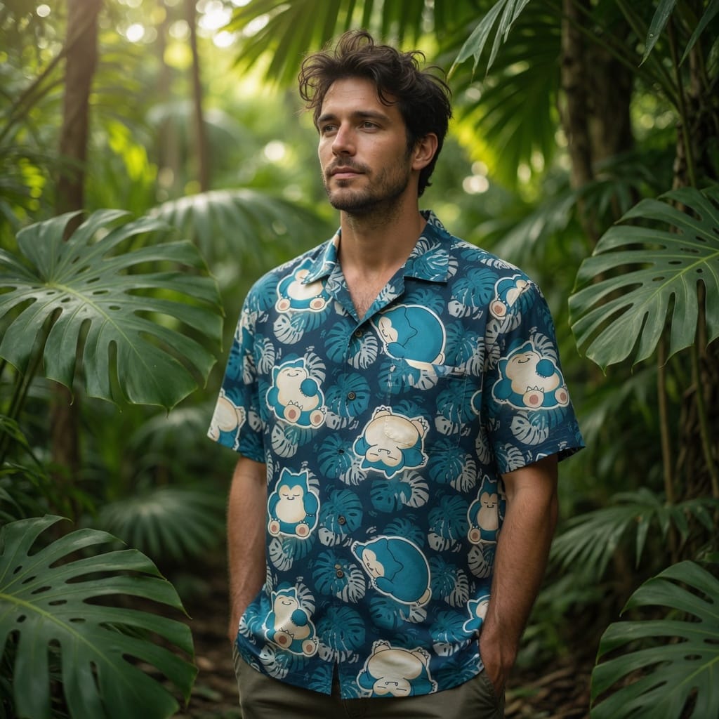 Sleepy Monster Premium Hawaiian Shirt - Monster Tropical Aloha