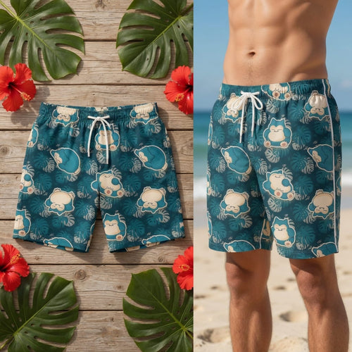 Sleepy Monster Premium Hawaiian Shirt - Monster Tropical Aloha
