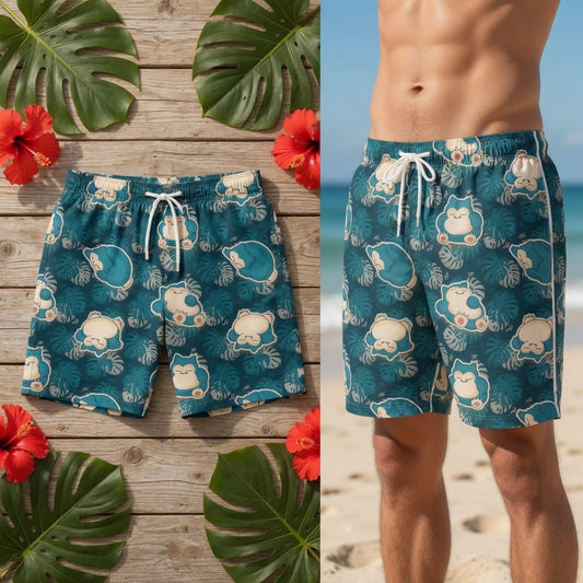 Sleepy Monster Premium Hawaiian Shirt - Monster Tropical Aloha