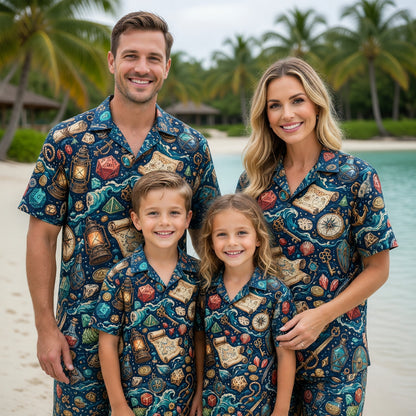 Pirate Hawaiian Shirt - Nautical RPG Dice Adventure