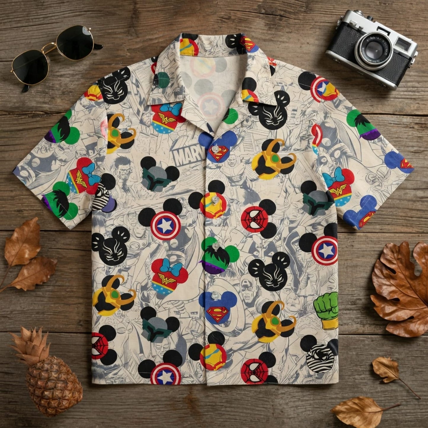 Theme Park Mouse Superhero Premium Hawaiian Shirt