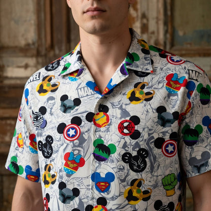 Theme Park Mouse Superhero Premium Hawaiian Shirt