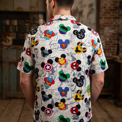 Theme Park Mouse Superhero Premium Hawaiian Shirt