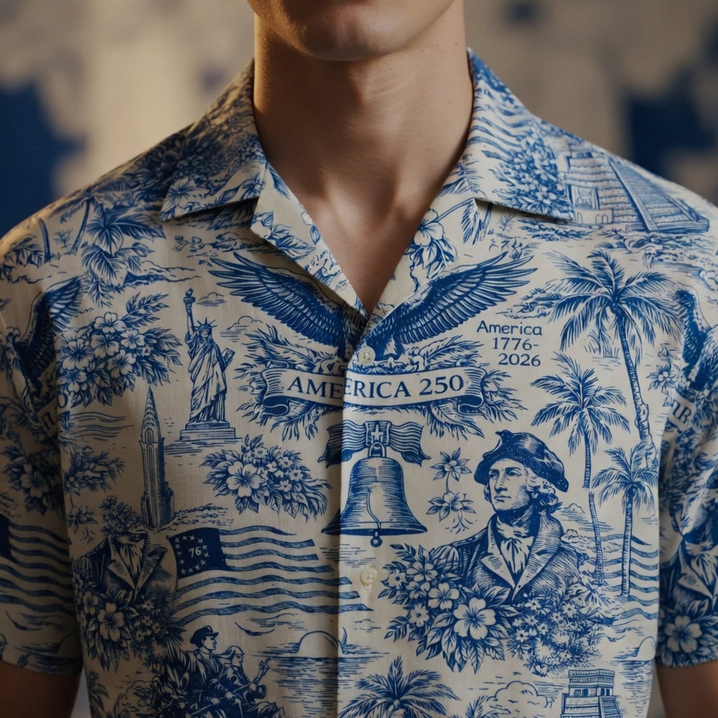 America 250 Patriotic Premium Hawaiian Shirt - Men's Aloha - HWY18JE001
