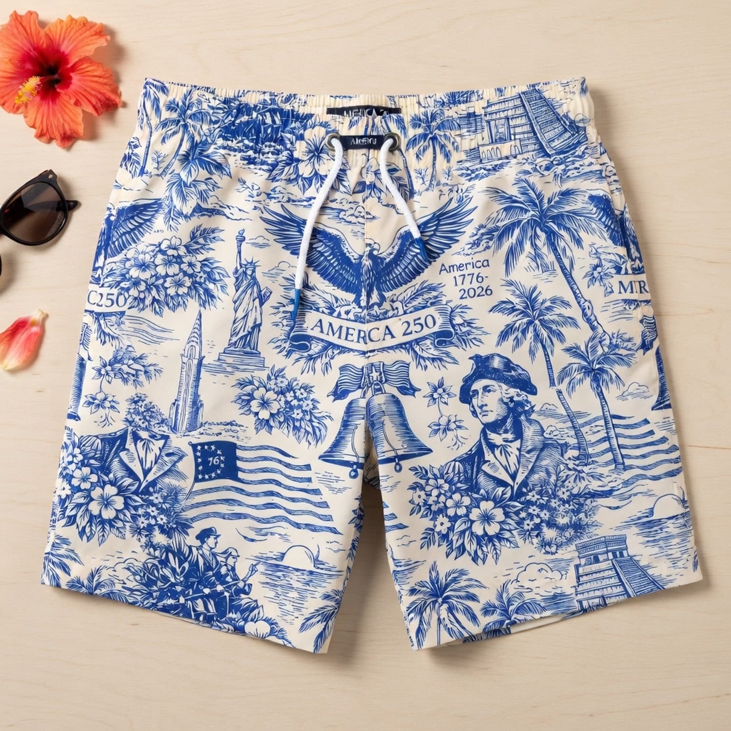 America 250 Patriotic Premium Hawaiian Shirt - Men's Aloha - HWY18JE001