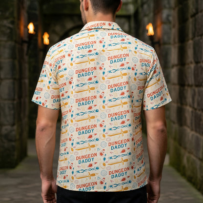 Dungeon Daddy Hawaiian Shirt - Fantasy RPG Gamer Apparel