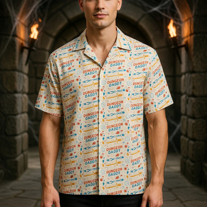 Dungeon Daddy Hawaiian Shirt - Fantasy RPG Gamer Apparel