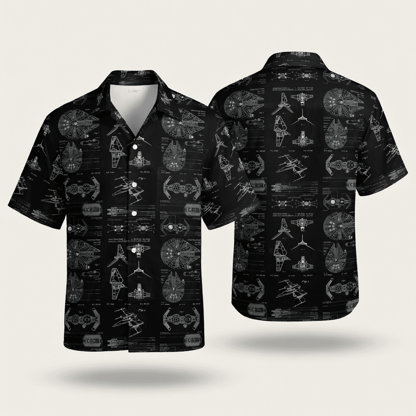 Galactic Spaceship Premium Hawaiian Shirt - Men's Aloha