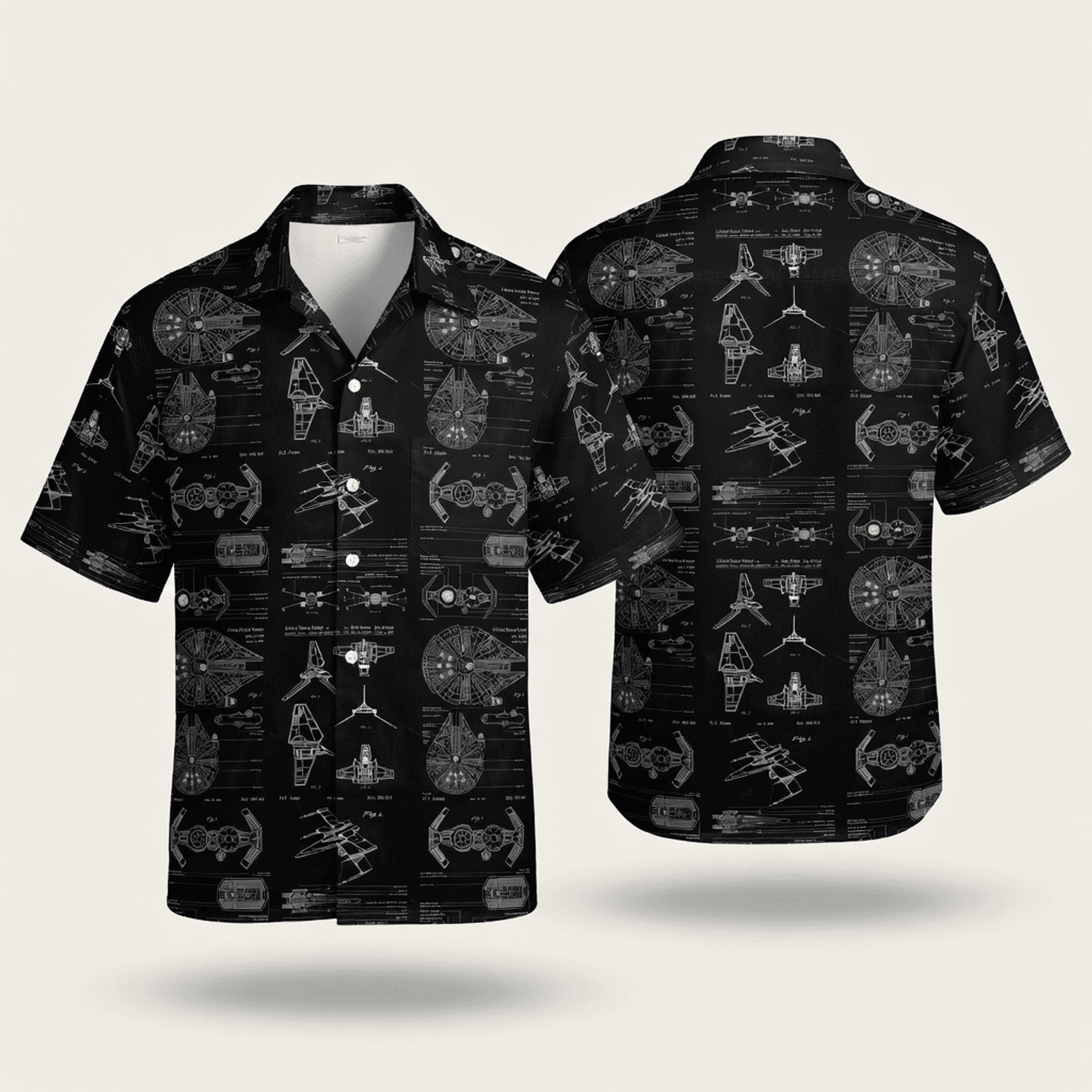 Galactic Spaceship Premium Hawaiian Shirt - Men's Aloha