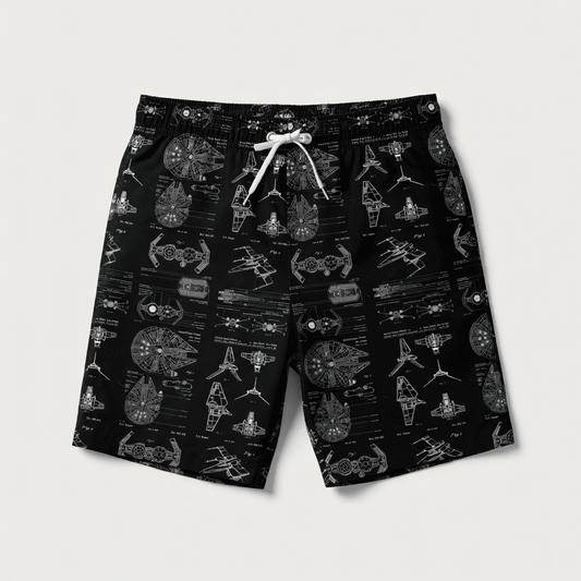 Galactic Spaceship Premium Hawaiian Shirt - Men's Aloha