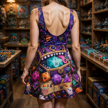 Halloween Dice Jumpsuit Skirt - Kawaii RPG Gamer Streetwear