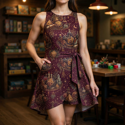 Witchy Dice Jumpsuit Skirt - Mystic Potion Fantasy Apparel